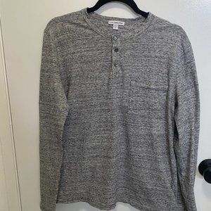 James Perse Men's Long sleeve Henley